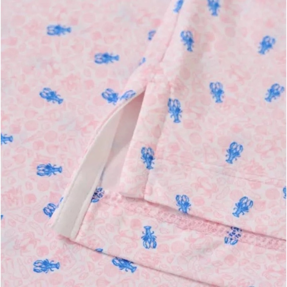 Johnnie-O Mens Low Country Featherweight Lobster Polo Shirt Pink Azalea XL NEW - Picture 7 of 7